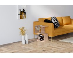 Zet Bijzettafel | 100% MELAMINE | Atlantisch grenen - Asir Group - Hoektafels - Bruin - Spaanplaat - Hoektafels -