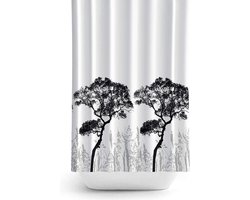 Zethome - Douchegordijn 120x200 cm Wit - Badkamer Gordijn - Shower Curtain - Waterdicht - Een Stuk - Sneldrogend en Anti Schimmel -Wasbaar en Duurzaam - 3391