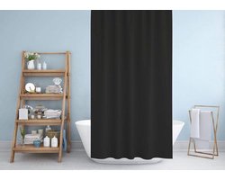 Zethome - Douchegordijn - 120x200 cm - Zwart - Badkamer Gordijn - Shower Curtain - Waterdicht - Een Stuk - Sneldrogend en Anti Schimmel -Wasbaar en Duurzaam