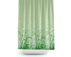 Zethome - Douchegordijn 180x200 cm - Hayfield - Anti Schimmel -Wasbaar en Duurzaam - Groen