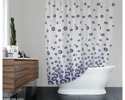 Zethome - Douchegordijn - Badkamer Gordijn - Shower Curtain - Waterdicht - 2x100X200 - 200 cm - Dubbele Stuk - Sneldrogend en Anti Schimmel -Wasbaar en Duurzaam - 3795