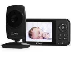 Zevio Babyfoon Comfort - Babyfoon Met Camera - Baby Monitor - Baby Camera - Zwart