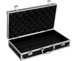 Zeynomax - Aluminium koffer voor heren - harde schaal metaal - reizigers - bagage ambachtslieden - cash reizen - zilver - schuim – duurzaam.