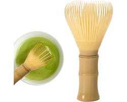 Zeynomax - Bamboe Matcha Garde | Thee Poeder Roerstaaf & Whisk | Groene Thee Accessoire voor Matcha Bereiding | Natuurlijke Bamboe Kwast - Matcha Bezem - Roerstaafje