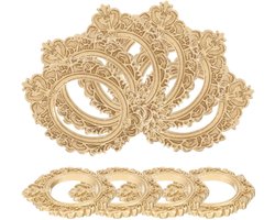 Zeynomax - Kleine Vintage Hars Fotolijsten 10 stks Mini Antieke Ovale Fotolijst DIY - Gouden Frames - Tafelblad Display Frame voor Manicure Foto's