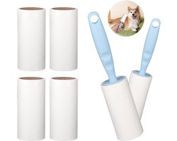 Zeynomax - Kleverige Lijmrol met Handgrepen - Voor Verwijderen van Pluisjes en Dierenharen from Meubels - 6 Rollen- Pluisverwijderaar