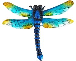 Zeynomax - Libellen wanddecoratie voor binnenplaats en tuin - huis muur en balkon kunst decoratie - outdoor en indoor decoratie met libelle wandbehang.