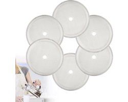 Zeynomax - Reservefilterzeef voor koffiepers, 6 stuks van roestvrij staal – Vervangingsfilter voor 1000 ml French Press – Koffiezetapparaat accessoires, 10 cm.