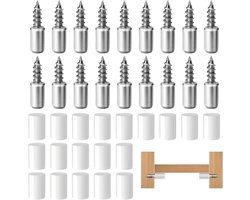 Zeynomax - Voor 50-delig Plankdragers en Laminaatdragers met Rubberen Doppen - Voor Meubels, Kasten Keukenkasten, en Meer!