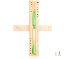 Zeynomax Zandloper Sauna - 15 Minuten - Houten Saunaklok - Draaibare Saunaklok - Countdown - Saunaklok met Schroeven - Voor Sauna's en Keukens - Sportscholen