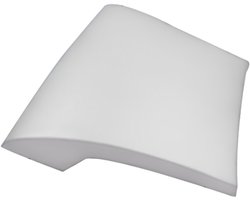 Zeza Deluxe Badkussen - 37x34cm - groot - model - wit