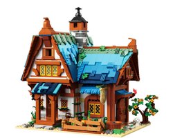 Zhe Gao 613010 Middeleeuwse Landhuis bouwset | Classic Creator Modular Building | Expert Architecture Modelbouw | Technisch Educatief Speelgoed voor volwassenen & kinderen | Kasteel ridders | Niet compatibel met Lego | Bouwdoos met 1749 bouwstenen