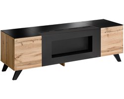 ZHPK TV meubel - tv meubel hout - tv meubel bio ethanol sfeerhaard - niet elektrisch