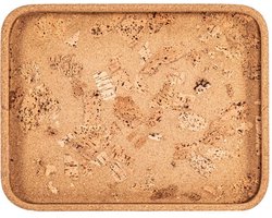 ZICZAC - Dienblad - QUERCO - 100% kurk - Vlek- en waterafstotend - Rechthoekig - 42x32,5cm - Rock