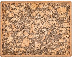 ZICZAC - Dienblad - QUERCO - 100% kurk - Vlek- en waterafstotend - Rechthoekig - 46x36cm - Earth