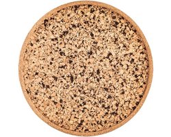 ZICZAC - Dienblad - QUERCO - 100% kurk - Vlek- en waterafstotend - Rond - 36cm - Coal