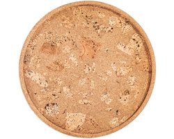 ZICZAC - Dienblad - QUERCO - 100% kurk - Vlek- en waterafstotend - Rond - 36cm - Rock