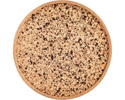 ZICZAC - Dienblad - QUERCO - 100% kurk - Vlek- en waterafstotend - Rond - 40cm - Coal