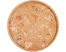 ZICZAC - Dienblad - QUERCO - 100% kurk - Vlek- en waterafstotend - Rond - 40cm - Rock