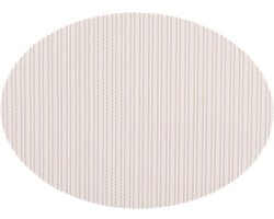 ZICZAC - Placemat FALLON - SET/6 - Polyblend - Dubbelzijdige placemat, Beschermt de tafel, elegant ontwerp - Ovaal - 33x45 cm - Zand