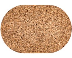 ZICZAC - Placemat - QUERCO - 100% kurk - Vlek- en waterafstotend - Ovaal - 45x30 cm - Grain - SET/2