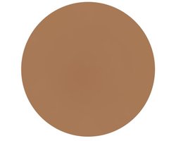 ZICZAC - Placemat TOGO - SET/6 - Rond - Dubbelzijdig - Kunstleer - Dia 38 cm, indiantan