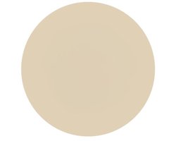 ZICZAC - Placemat TOGO - SET/6 - Rond - Dubbelzijdig - Kunstleer - Dia 38 cm, ivoor