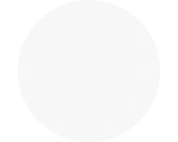 ZICZAC - Placemat TOGO - SET/6 - Rond - Dubbelzijdig - Kunstleer - Dia 38 cm, wit