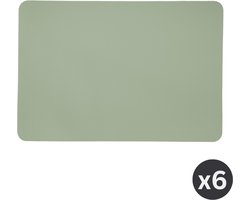 ZICZAC - Placemat TORILL - SET/6 - antislip achterkant - 30x45 cm - groen