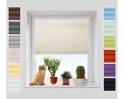 Zijde Rolgordijn Zonder Boren - Eenvoudige Montage met Metalen Klemmen | Privacy Bescherming en Zonnebescherming - Violette Stof