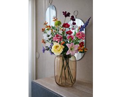 Zijden bloemen boeket - Zijden Boeket Stralende Stelen - Onderhoudsvrij - Kunstbloemen