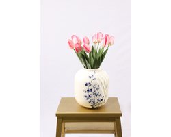 Zijden Tulpen Boeket – Kunstbloemen – 12 Stuks – Realistisch & Onderhoudsvrij – Roze