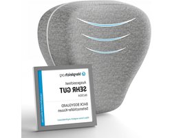 Zijslaapkussen voor zijslapers - Ergonomisch kniekussen voor optimale uitlijning van knieën, benen en heupen (met grijze overtrek)