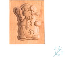 ZijTak - Speculoos - Speculaas - Speculaasplank - Speculoosplank - Sneeuwman - Hout