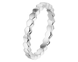 Zilver Gerhodineerde Aanschuifring zeshoek 1333103 16.50 mm (52)