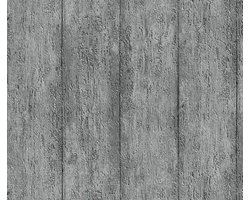 ZILVER HOUTEN PANELEN BEHANG RACSH 826043