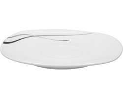 Zilveren Nacht koffie schotel 14.5cm