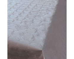 Zilveren papieren tafelkleed op rol - 700x118cm