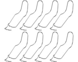 Zilveren plantenkooi-connectoren - 20 stuks - geschikt voor klimplanten - staal