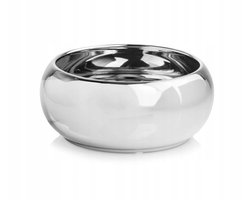 Zilverkleurige Keramische Pot 31x13 cm - Stijlvolle Decoratie