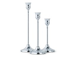 Zilverkleurige metalen kandelaars set 3 stuks woondecoratie diner tafel decoratie klassieke stijl hoge kaars houders centrum stuk bruiloft feest huis decoratie