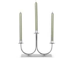 Zilverstad - Kandelaar Elana 3-pits zilver kleur - Moederdag cadeautip!
