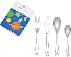Zilverstad - Kinderbestek 4-delig Ruimte RVS 18/10