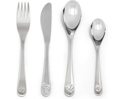 Zilverstad kinderbestek natuurvriendjes INCLUSIEF NAAMGRAVURE