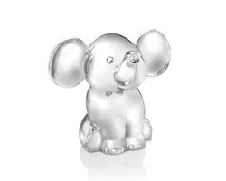 Zilverstad - Spaarpot Zittende Olifant - Verzilverd