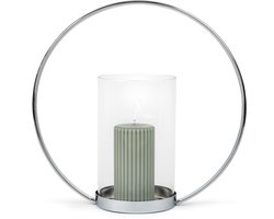 Zilverstad - Windlicht Elana zilver kleur - Moederdag cadeautip!