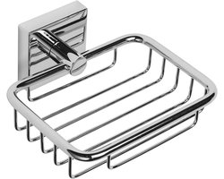 Zinken Zeepmand met Verchroomde Afwerking - Eenvoudig te Monteren zonder Boren