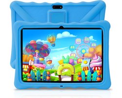 ZINLY® Kindertablet XL - Tablet - 10 inch - 5000 mAh batterij - Android 10.0 - Langdurig gebruik - Kids Proof - Kinder tablet voor kinderen vanaf 3 jaar - Incl beschermhoes & Ouderlijk Toezicht App - Blauw