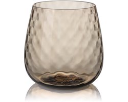 Zinnia handgemaakte waterglazen - Smoke 2stuks