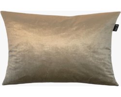 Zippi Design Sandy Velvet Sierkussen 40x60 cm kleur goud beige - ACTIE nu inclusief veren vulling!